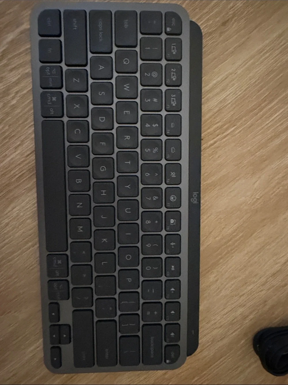 Logitech Wireless Slim Keyboard in Dark Gray and Silver